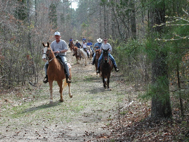 Riders enjoying the trails at Staunton River State Park