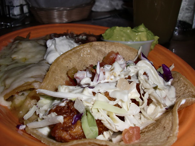 Baja Fish Tacos and Shrimp Enchiladas (@ Cafe Coyote)