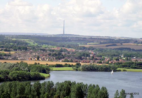 Emley Moor Mast From Sandal Castle by Mickaul