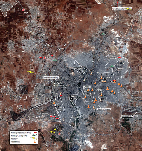 Military Activity in Aleppo, July 23 - August 1, 2012