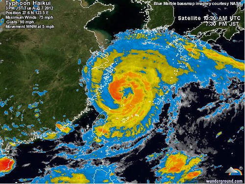 Typhoon Haikui is on its way to Shanghai
