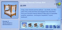 Paradise Retreat Canopy Bed