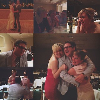@chrisjhenderson with his special lady friends K&A at the wedding this weekend.