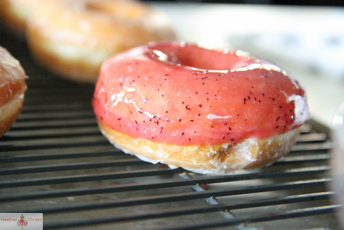 Plum Glazed Donuts from Heather Christo Cooks