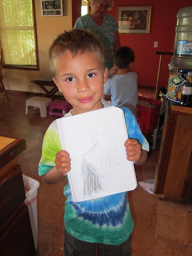 Ezra and his drawing