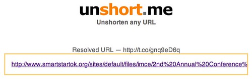 Unshorten any URL - unshort.me