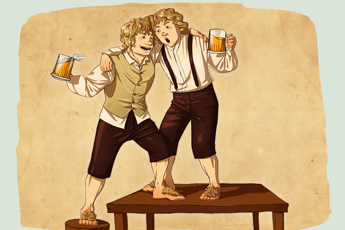 hobbits-drinking