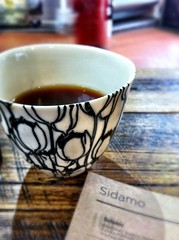 Sidamo pourover coffee at Market Lane Coffee in Prahran