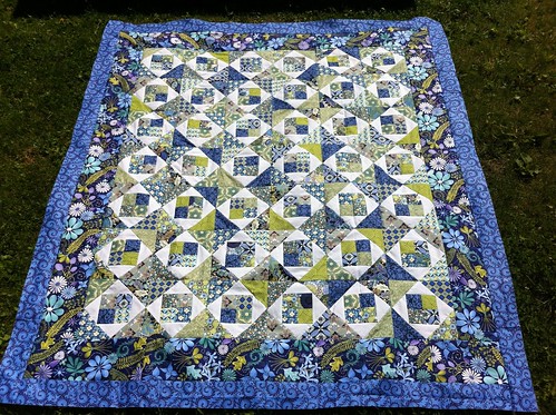 Blue Pool Quilt Top by CoraQuilts ~ MrsCarla