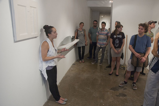 New York Arts Practicum visit Invisible Exports gallery, with Risa Needleman