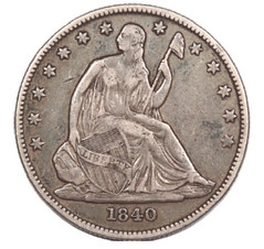 Engraved 1840-O Half Dollar obverse
