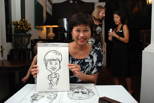 Caricature live sketching for Sycor 10th Anniversary Dinner -1