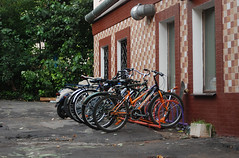Bicycle parking near "Ciferblat" cafe