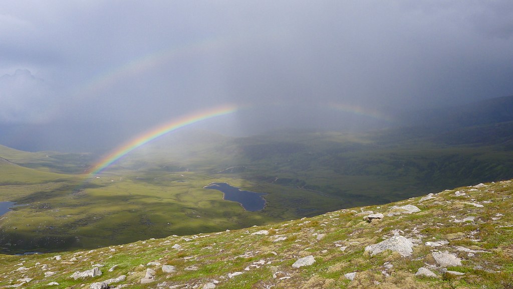 Double rainbow over Glen Einich