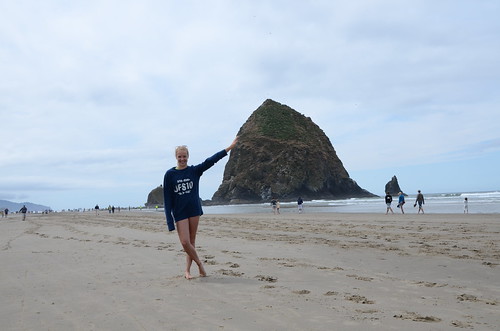 she's stronger than she looks, Haystack Rock