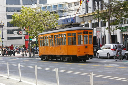 MUNI Peter Witt car near 8th and Hyde Sta, San Francisco, California, United States /Aug 21, 2012