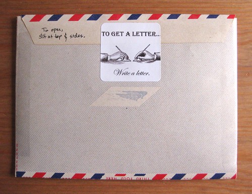 Wessel envo-letter airmail aerogramme, back