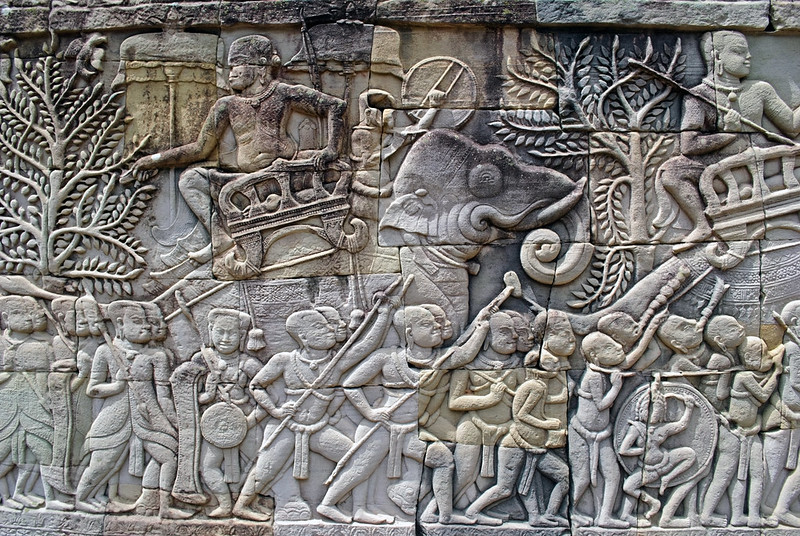 Angkor Wall carving