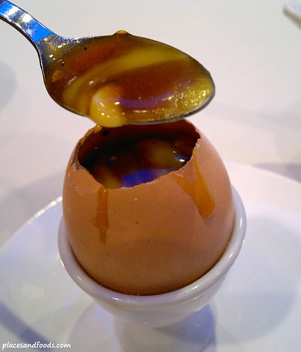 gu yue tien foei gras in boiled egg