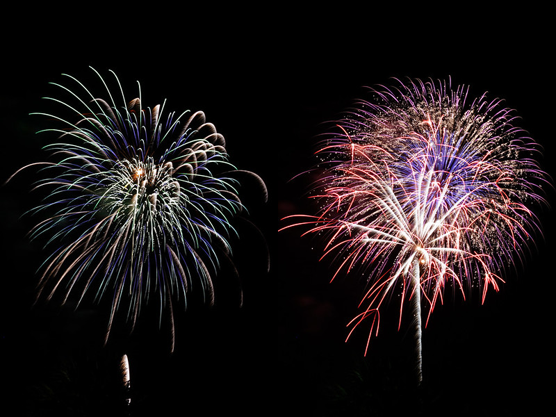 Fourth of July 40 diptych
