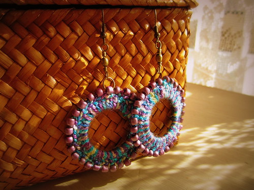 Crochet earrings by Bohemian Hooks