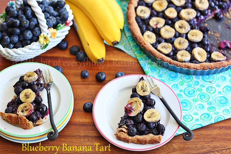 Blueberry Banana Tart | roxanashomebaking.com