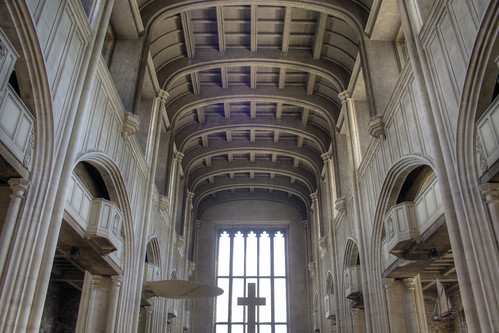 Concrete roof of All Hallows