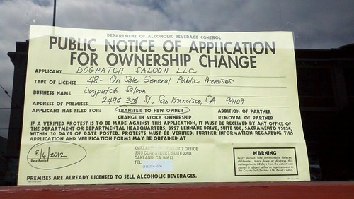 Public Notice of Application for Ownership Change