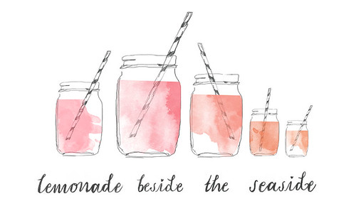 lemonade beside the seaside blog header
