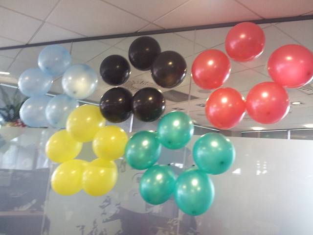 Olympic Rings in Balloons