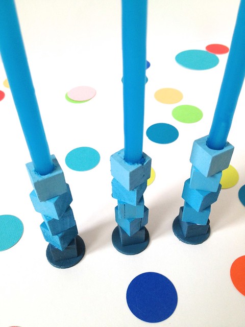DIY Ombre Mini-Taper Candle Holders