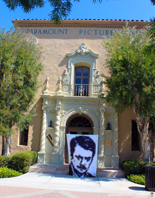 Ron Swanson quilt along - RonQuilt infiltrates Paramount Studios