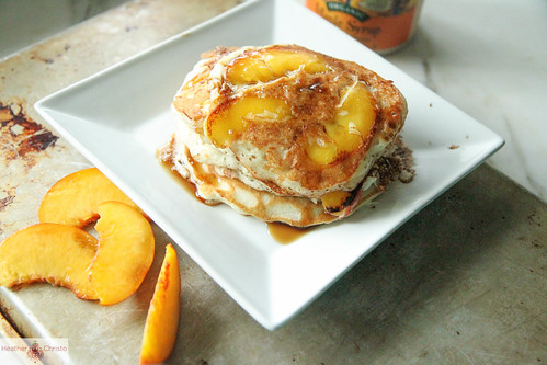 Peach Coconut Pancakes