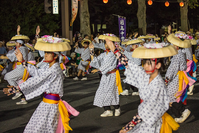 Una muestra del festival Sansa Odori, en Morioka