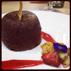 Chocolate fondant baked at the #cookalong evening hosted by Foodiction & Lifeology.