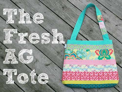 Fresh AG Tote ~ Pattern for the Art Gallery Fabrics Fat Quarter Gang