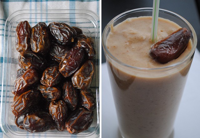 dates and shake side by side