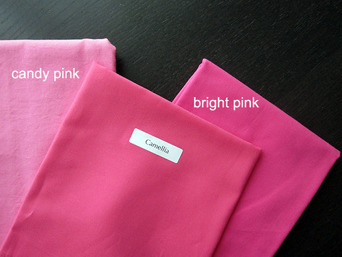 Kona Camellia vs. Candy Pink, Bright Pink