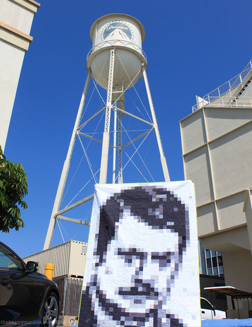 Ron Swanson quilt along - RonQuilt infiltrates Paramount Studios