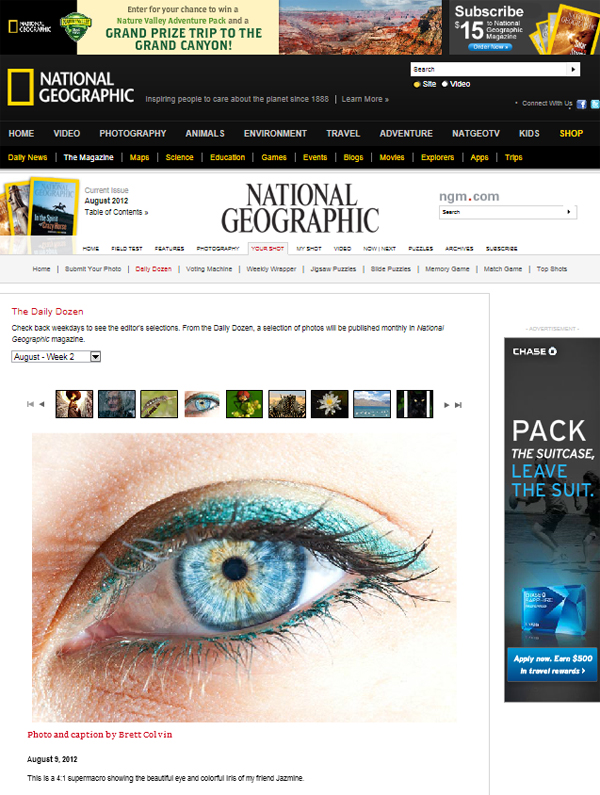 National Geographic Daily Dozen Winner - 9 Aug 2012