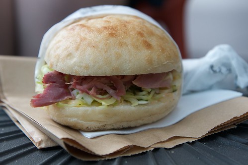 Ham hock sandwich
