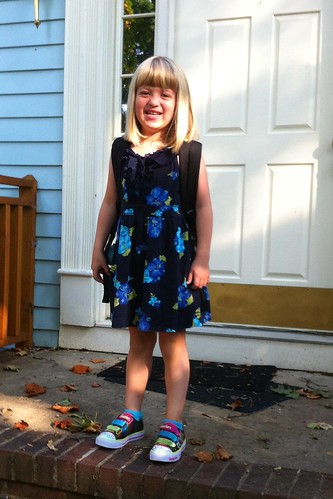 Catie on her first day of kindergarten!