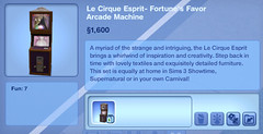 Le Cirque Esprit- Fortune's Favor Arcade Machine