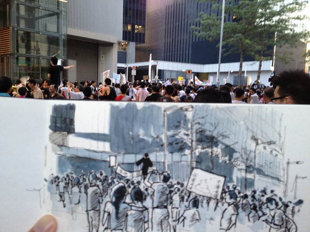 Anti-Communist's National Education Protest at Hong Kong Government Offices 反中共洗腦國民教育大遊行