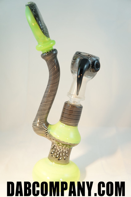 Slime worked concentrate bubbler doubler layer oil dome. black and white