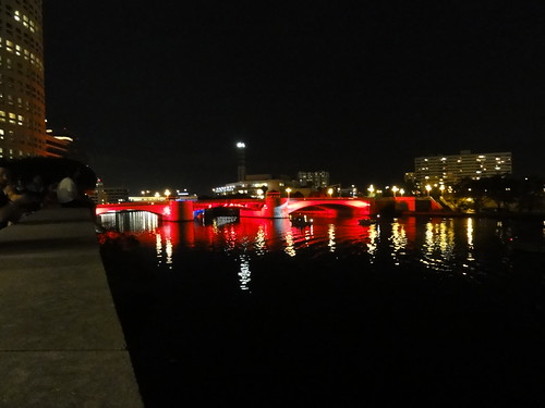 One of Tampa's newly lit bridges