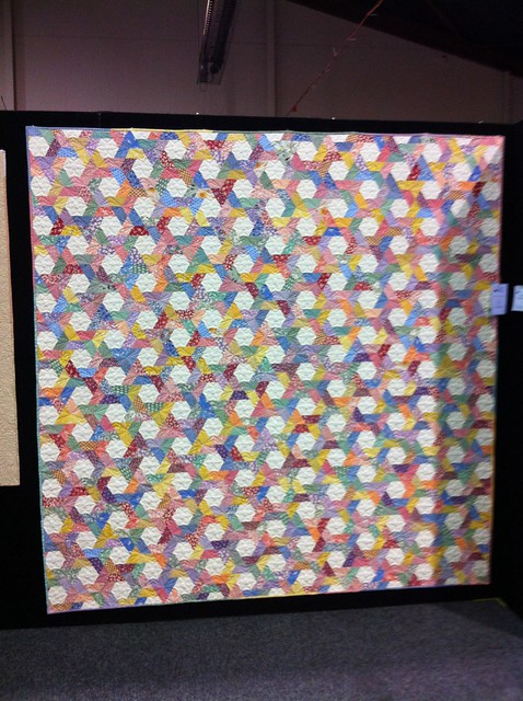 Twisted Hexagons at the Canberra Quilters Exhibition