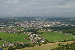 Huddersfield fom the top of the Jubilee Tower, Castle Hill by Tim Green aka atoach