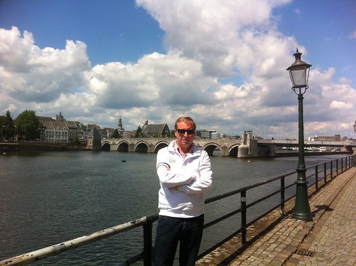 Marc at the river Maas in Maastricht
