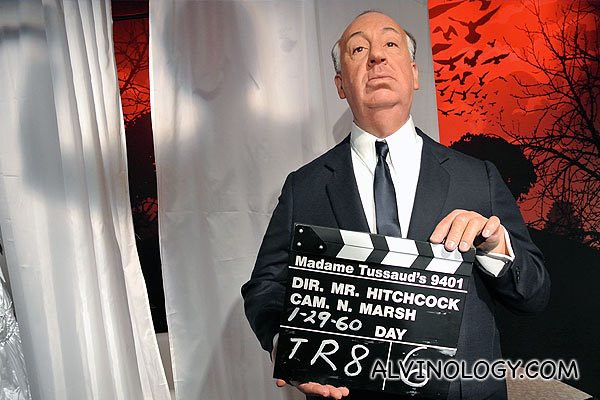 Famous movie director Alfred Hitchcock